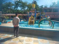 Rutin Polsek Rangkasbitung Polres Lebak Monitoring Wisata Kolam Renang