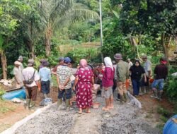Pembangunan Infrastruktur Rabat Beton Desa Nangerang Tahun 2025