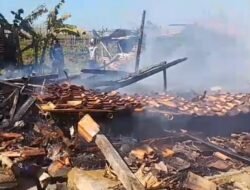 Satu Rumah Hangus Terbakar di Kampung Cikirai Desa Tanjungan