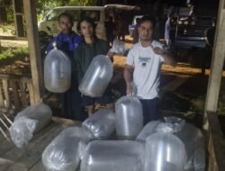 Kang Ugi Legislator DPRD Lebak Salurkan 80 Ribu Benih Ikan Untuk 8 Kelompok, Ketahanan Pangan Harus Terwujud