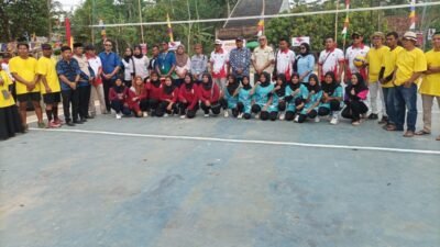 Pembukaan Voli Ball Dalam Menyambut PHBN di Kecamatan Wanasalam