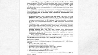 Wakabid Organisasi DPC GMNI Lebak: Oknum Diberikan Sanksi Pemecatan, Langgar AD/ART