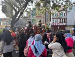 Unik dan Ramah, Patroli Berkuda Polri Warnai Kawasan Car Free Day Margonda