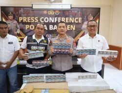 Amankan 89 Bal Rokok Ilegal, Polda Banten Ungkap Peredaran Rokok Tanpa Pita Cukai